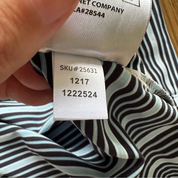 Footjoy Golf Polo Shirt Mens Size Large Polyester Spandex Performance Stripes - Picture 5 of 9